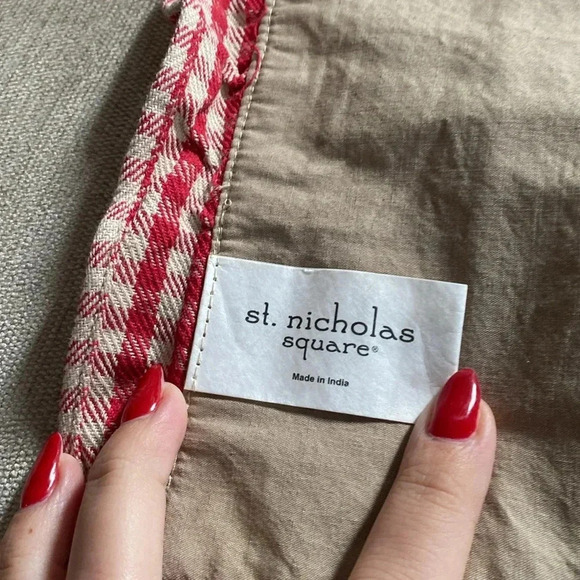 St. Nicholas Square Kohl’s Holiday Christmas Mason Jar Plaid Place Mat Decor - Picture 6 of 7